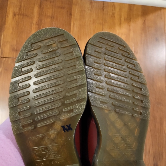 Dr. Martens x Needles Snaffle Chelsea Cherry Red Smooth Boots Size 11 Men's - Picture 11 of 11